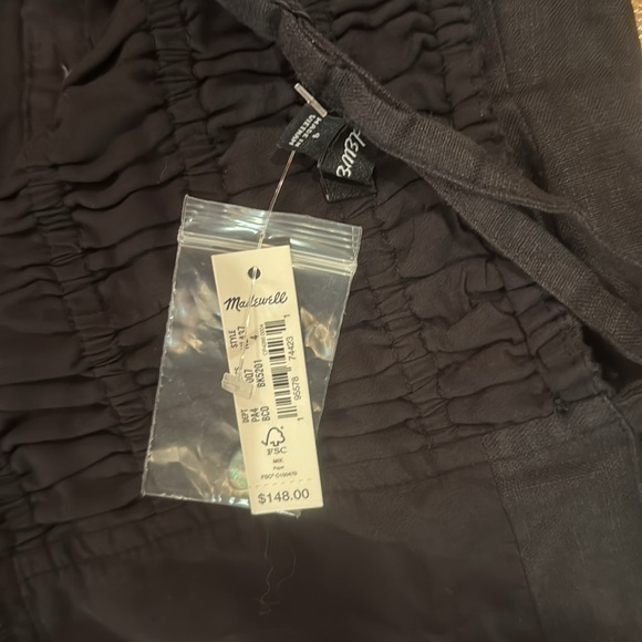 Madewell cotton‎ wide leg romper size 4 charcol color - Picture 5 of 5